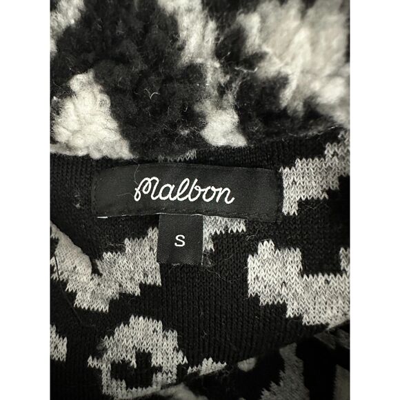 Malbon X Keith Haring Sherpa Pullover Black White Size Small - Picture 2 of 6